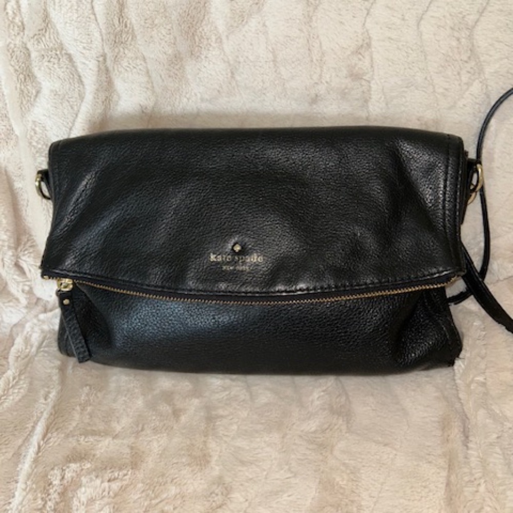 Kate Spade Black Premium Leather Crossbody Bag